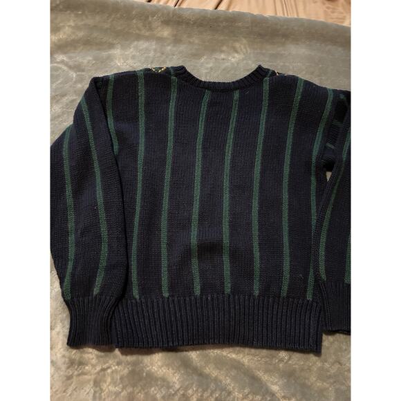 Vintage Princeton Club Cardigan Women Medium Blue Button Up Shoulder Pads - Picture 3 of 3